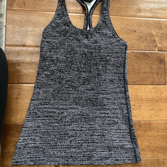 Lululemon black and white racer back tank - Picture 3 of 3